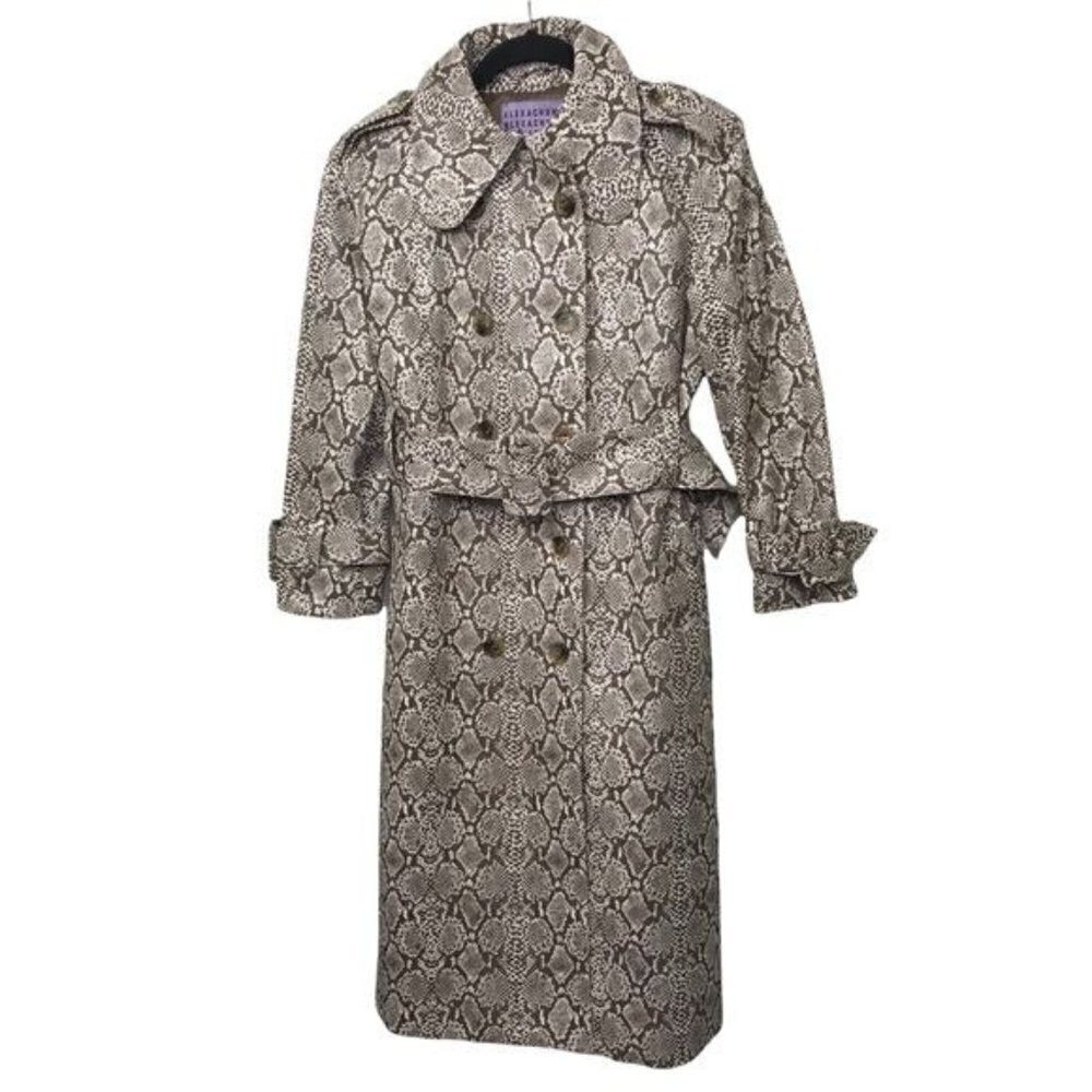 AlexaChung Snakeskin Trench Coat US 2